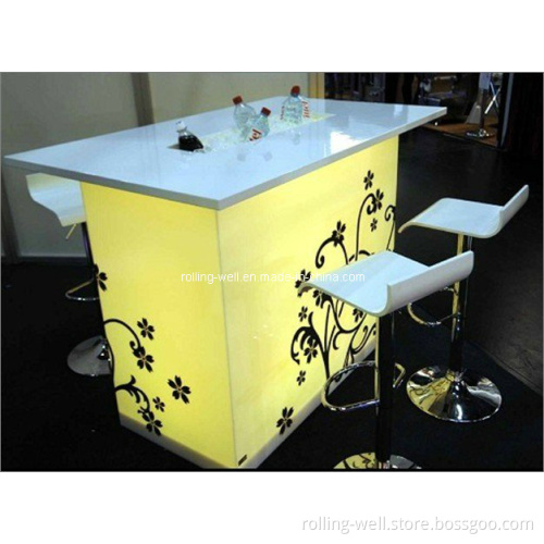 Romantic Color Changing LED Bar Table